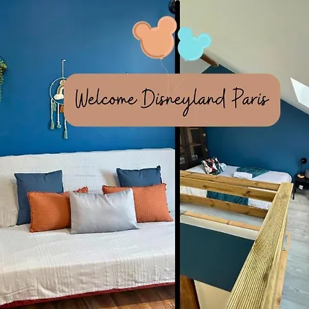 Le Duplex Chaleureux A Disneyland Montry Exterior foto